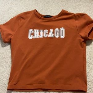 Forever 21 “CHICAGO” cropped shirt, size small
